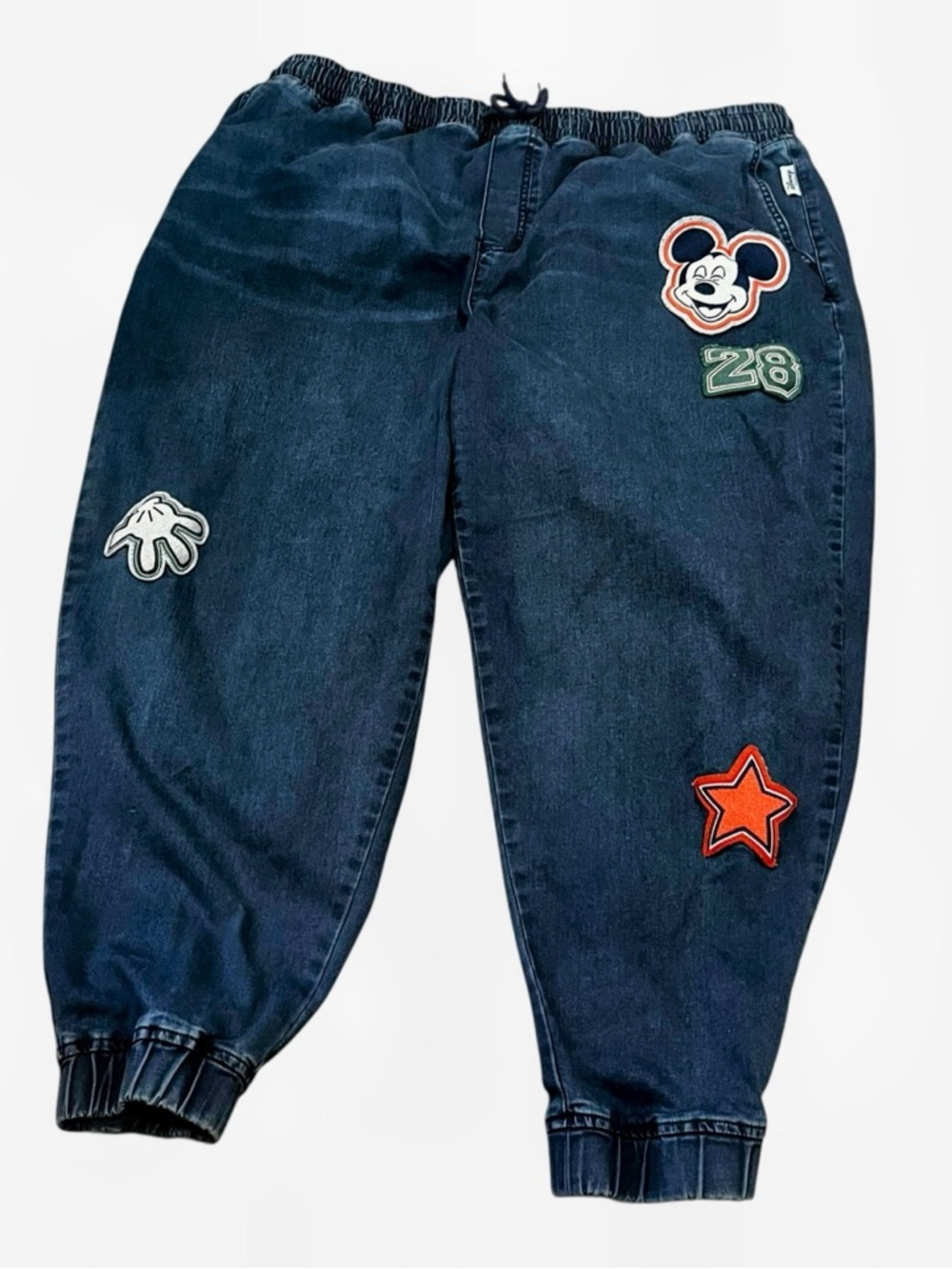 Disney her universe Mickey Mouse women’s 3x denim jogger jeans elastic waist